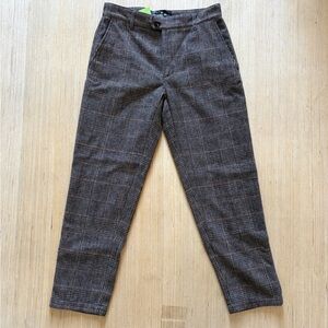 NWT Houston White Straight Leg Plaid Trouser Men’s Size 29x30